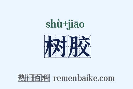 树胶是什么意思的图片